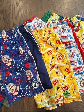 Flow Society & Dare Devil Lacrosse Shorts. Multi colors. Youth Large.